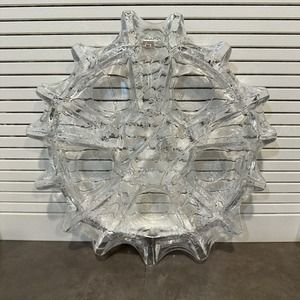 1980's Vintage Muurla Finland Textured 5 Tealight Candle Holder | Handmade Glass